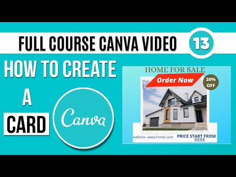 Canva Card Design Tutorial for Beginners | How to Design Cards Online in Canva | carddesign canva