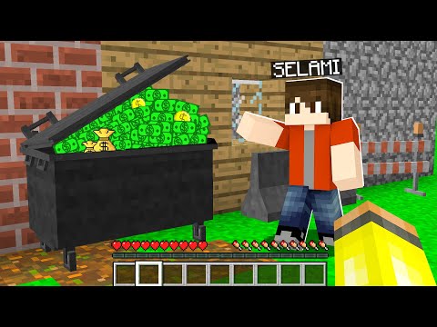 ÇÖPTE PARA BULDUM 🤑 - Minecraft