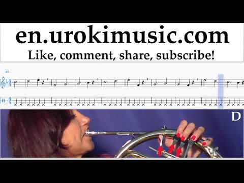 How to Play French Horn Major Lazer & DJ Snake - Lean On Tabs Part#1 exercises, scales um-i352