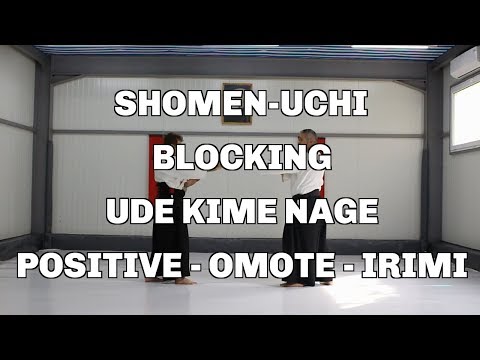 Shomen-Uchi, Blocking, Ude Kime Nage, Positive - Omote - Irimi / Aikido techniques