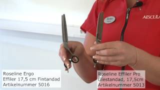 Beskrivning av olika trimsaxar för hundtrimning