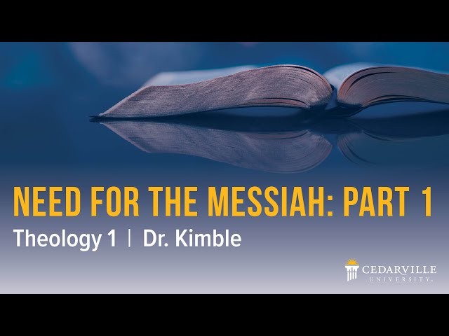 Thumbnail for video titled: Theology I: Need for the Messiah (part 1)