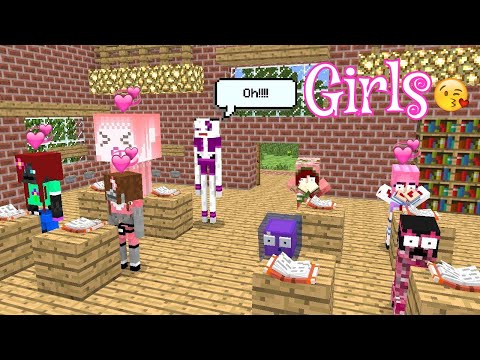 NEW BEAUTIFUL STUDENT GIRLS Part 1 (Minecraft Animation)