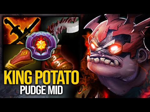 Master Tier King Potato Is Back!!! Pudge Mid - Crazy Items Build | Pudge Official