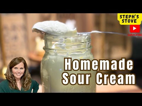Homemade Sour Cream: EASY Recipe with Simple Ingredients & Rich Fresh Flavor - Steph’s Stove