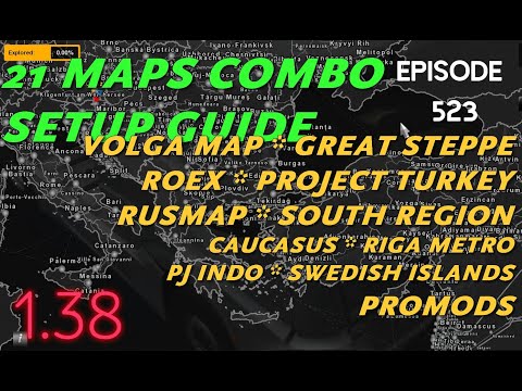21 Maps combo for ETS2 1.38 - 3 minute setup guide