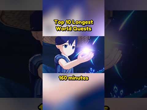 Top 10 longest world quests in genshin #shorts #genshinimpact