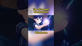 Top 10 longest world quests in genshin #shorts #genshinimpact