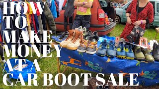 HOW TO MAKE MONEY AT A CAR BOOT SALE  | CAR BOOT SALE SHOPPING UK  | COME THRIFTING WITH US