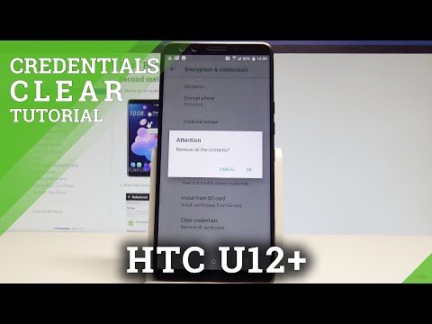 How to Clear Credentials in HTC U12+ - Remove Certificates |HardReset.Info