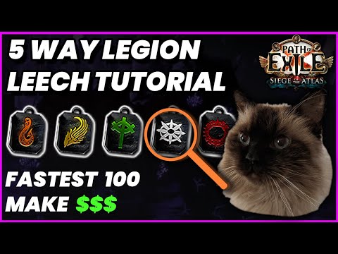 FAST and PROFITABLE Level 100 - 5 Way Legion Tutorial | Path of Exile