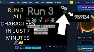 How to INSTANTLY Unlock ALL Characters in Run 3