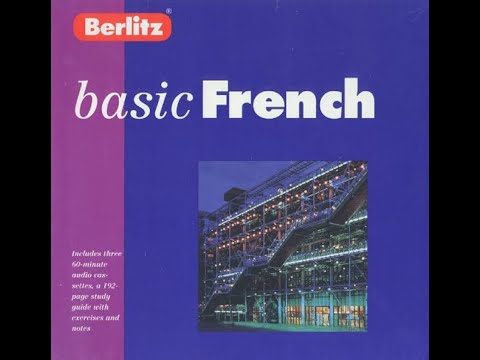 Berlitz Basic French Study Audio lesson 1-8  edition of 1996-1997