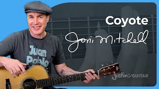Coyote Guitar Lesson | Joni Mitchell
