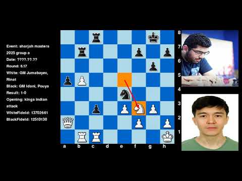 Jumabayev Rinat Vs Idani Pouya Sharjah Masters 2025  Group A Round 6