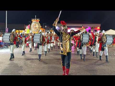 Banda marcial Impacto da Bahia no Concurso de Bandas e Fanfarras de Mata de São João 2024