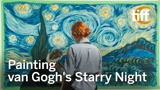 Time-lapse of van Gogh's Starry Night