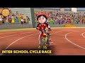 Inter School Cycle Race Shiva Ep 5 Shiva Action Story New Animated Story Boonie Bears Hindi