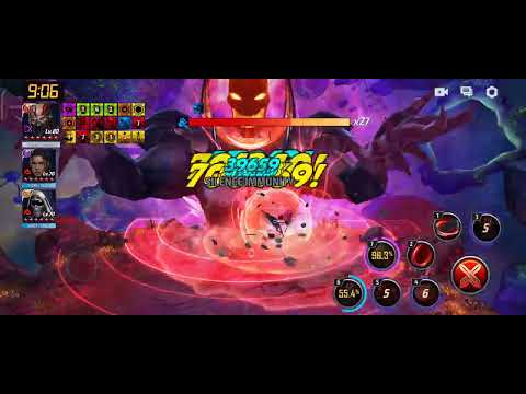 Marvel Future Fight - T4 Black Bolt - Dormammu GBR Solo - Mighty Rage - 91 seconds