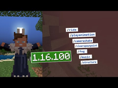 CUSTOM ANIMATIONS, MUSIC AND MORE NEW COMMANDS |  Minecraft Bed Rock 1.16.100