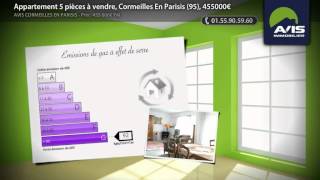 preview picture of video 'Appartement 5 pièces à vendre, Cormeilles En Parisis (95), 455000€'