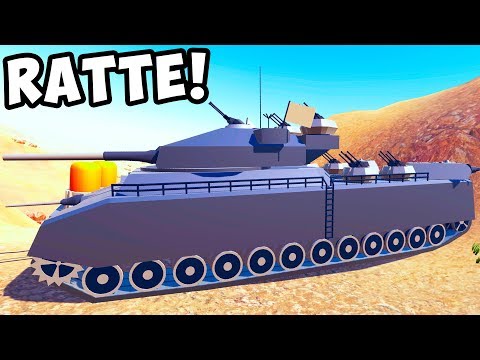 RATTE В RAVENFIELD! 1000 ТОННЫЙ ТАНК РАТТЕ В РЕВЕНФИЛД! БИТВЫ СОЛДАТИКОВ И ТАНКОВ В РАВЕНФИЛД!