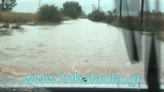 preview picture of video 'Τρίκαλα πλημύρα Φαρκαδόνα Οιχαλία Σάββ 11-9-10 μέρ 7ο'