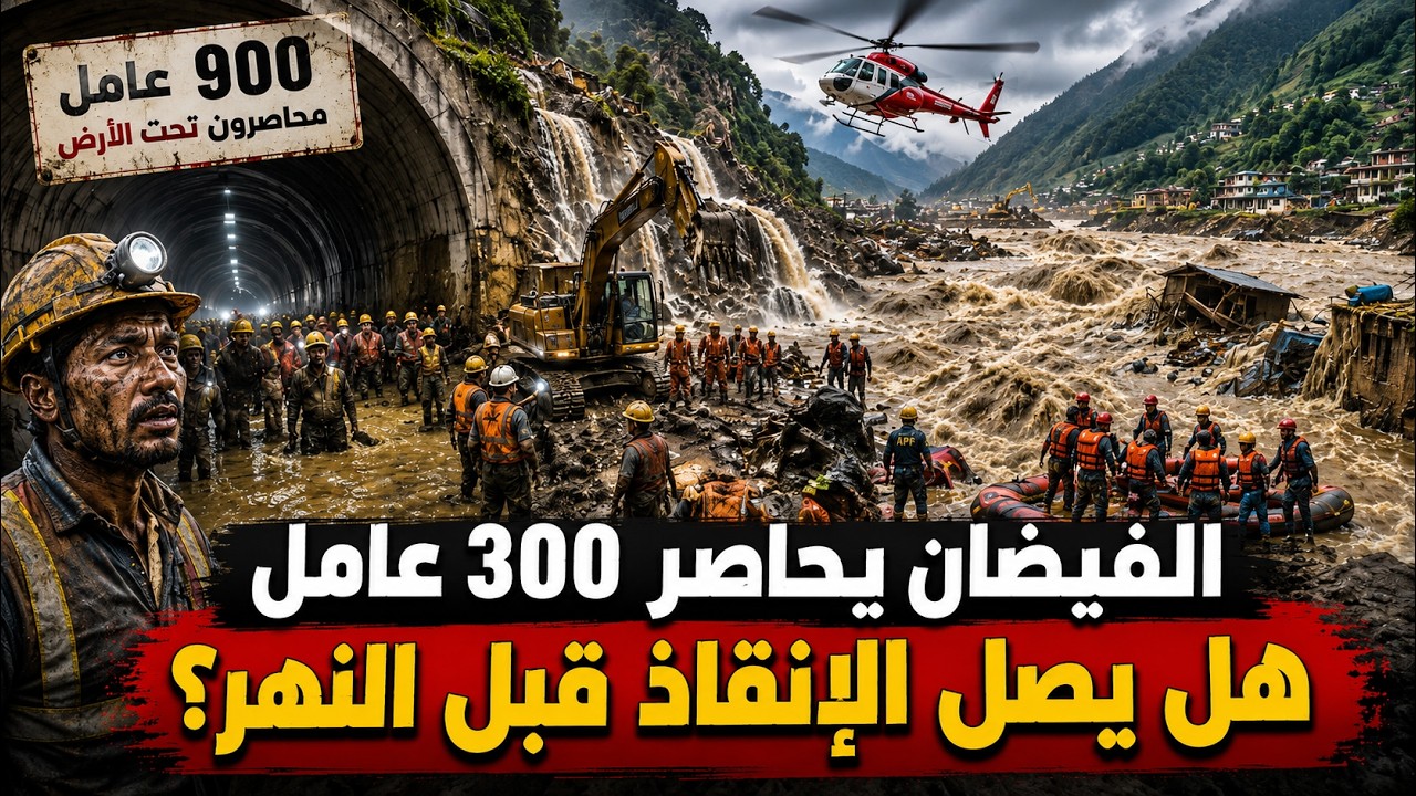 900 عامل محاصرون تحت الأرض .. هل يصل الإنقاذ قبل النهر؟