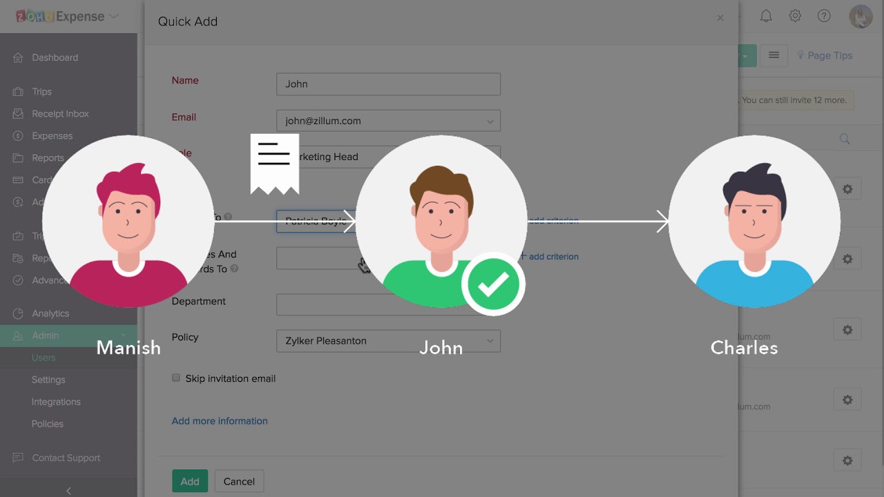 Zoho Expense overview