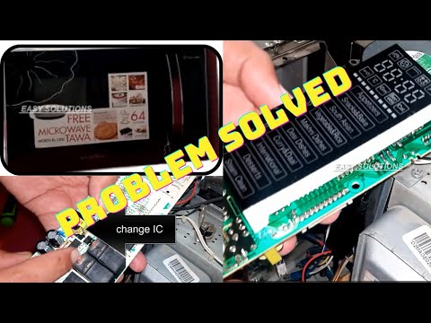 how to repair microwave display penal