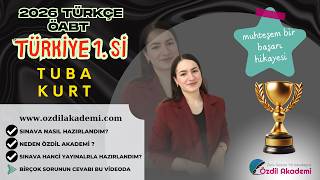 TÜRKİYE 1.Si 2026 Özdil Akademi UZEM TÜRKÇE ÖABT TÜRKİYE 1.Si TUBA KUR