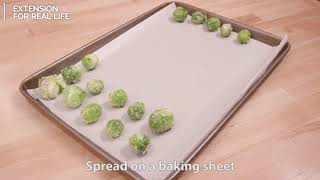 Food Factor: Shake and Bake Brussels Sprouts