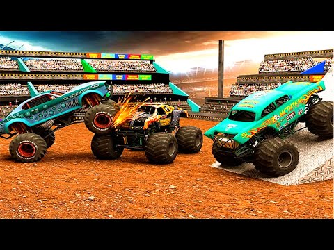 Monster Truck Demolition DerbyGames : Crash Boom Punk Stunts 2019 #4 - Android Gameplay