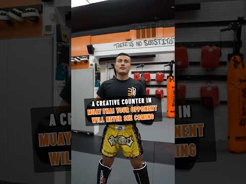 A creative counter in Muay Thai your opponent will NEVER SEE COMING #muaythai #mma #martialarts