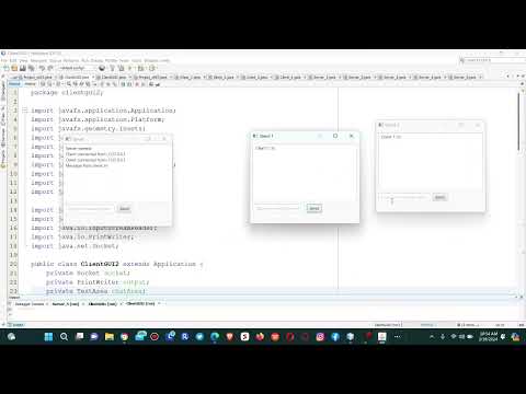 Socket Java-FX in networking Client & Server communication #Java #GUI #Java-FX #Socket #Network