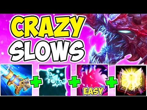 *PERMANENT SLOWS* GUARANTEED ULTIMATE LANDED CHO'GATH GLACIAL AUGMENT BUILD MID League Of Legends S9