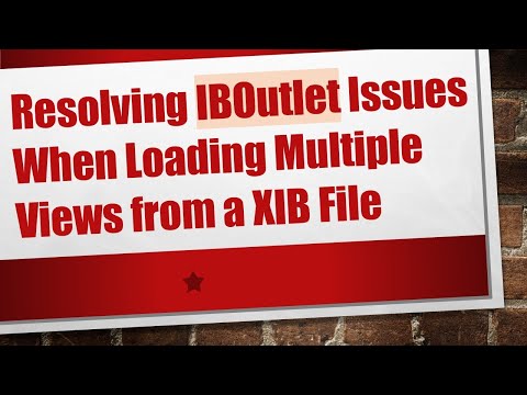 Resolving IBOutlet Issues When Loading Multiple Views from a XIB File