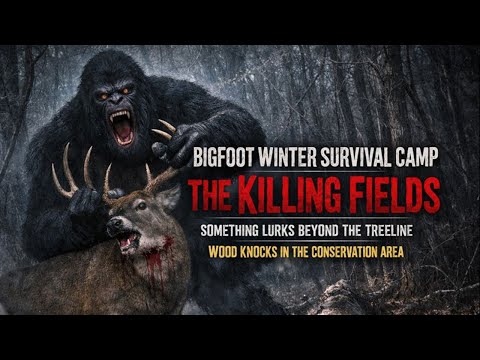 BIGFOOT WINTER SURVIVAL CAMPOUT | ALONE IN THE OZARKS (WOOD KNOCKS IN THE CONSERVATION AREA)