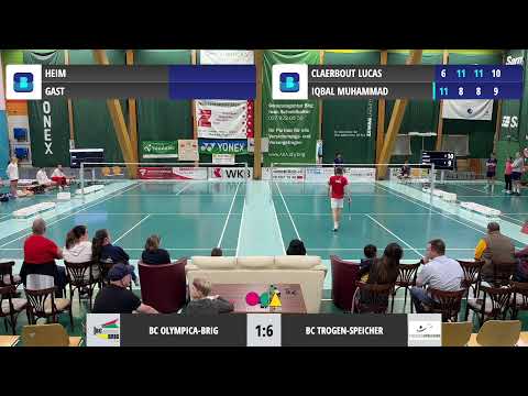 03. Spieltag Badminton NLA - BC Olympica Brig vs. BC Trogen Speicher