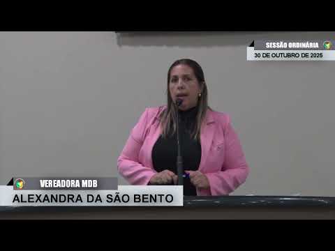 CMBTE - USO DE TRIBUNA PELA VEREADORA ALEXANDRA DA SÃO BENTO - MDB
