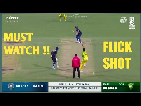 VIRAT KOHLI Flick Shot For Six against Mitchell Starc | Perfect Flick || King kohli