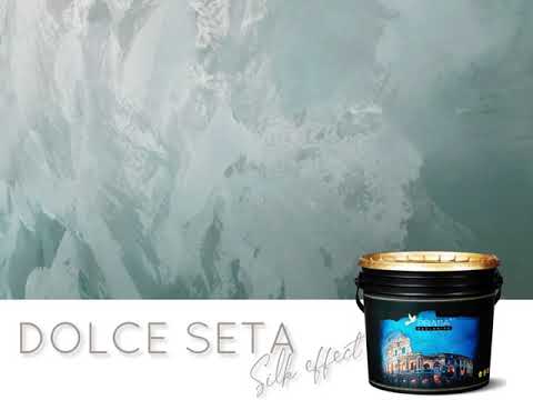DOLCE SETA - ocean-green colour wet silk effect