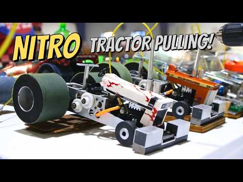 INSANE Micro Mini Tabletop Tractor Pulling on NITRO!