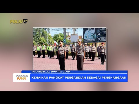 KAPOLRES TANJUNGBALAI LANTIK KENAIKAN PANGKAT PENGABDIAN DUA PERSONEL