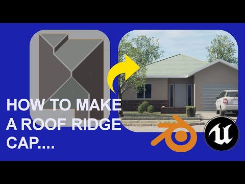 How to Make a Simple Roof Ridge Cap in Blender