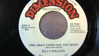 Billy Walker &quot;One Away From One Too Many&quot;