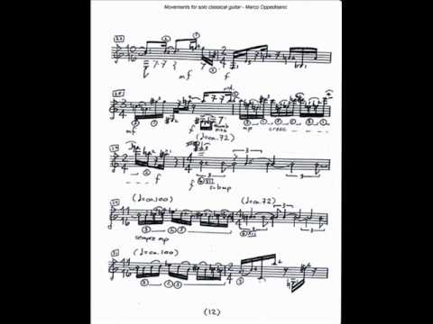 Movements I-IV for solo guitar (2001) - Marco Oppedisano
