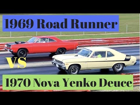 1969 Road Runner 440 vs 1970 Nova Yenko Deuce - Pure Stock Drag Race