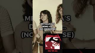 METALLICA’S DEMO VS OFFICIAL RELEASE (NO REMORSE) #metallica #metal #noremorse