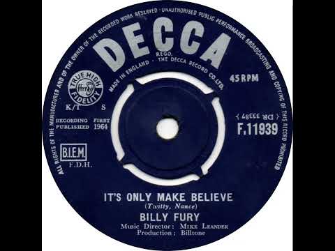 UK New Entry 1964 (155) Billy Fury - It's Only Make Believe